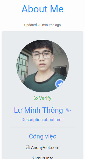share miễn phí code web profile