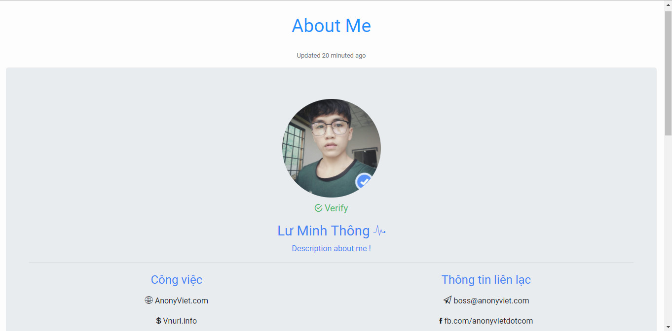 share miễn phí code web profile