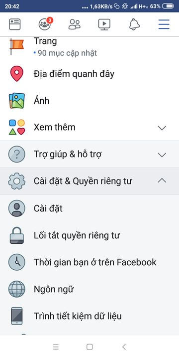 vÃ o chá»©c nÄng  Thá»i gian báº¡n á» trÃªn Facebook