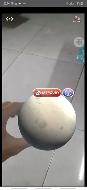 Thực tế AR các merge cube mô phỏng hành tinh