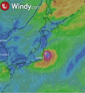 Bản đồ gió windy